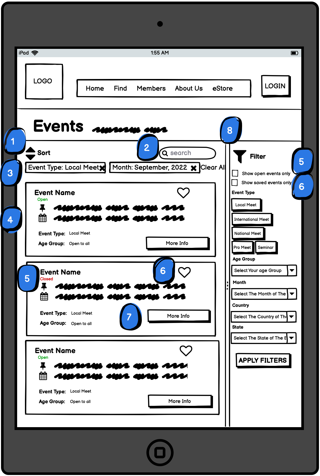 Desktop Wireframe